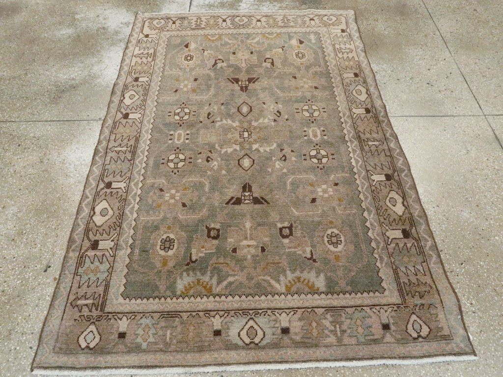 Vintage Persian Malayer Accent Rug, No.27591 - Galerie Shabab