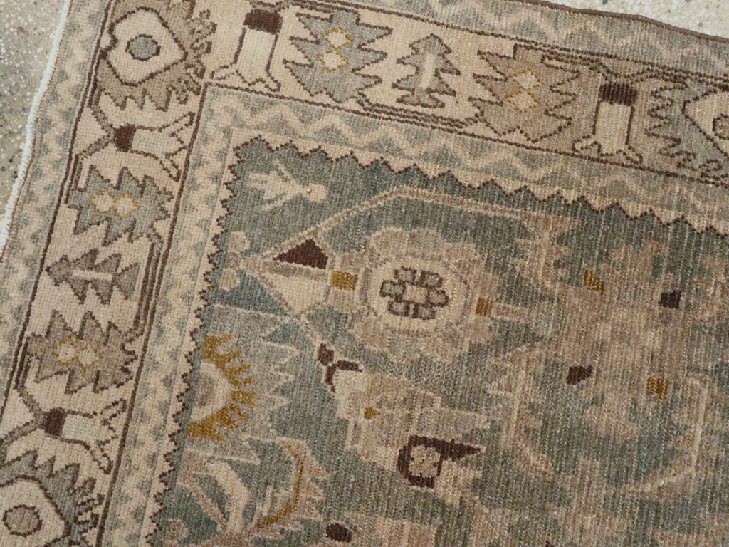 Vintage Persian Malayer Accent Rug, No.27591 - Galerie Shabab