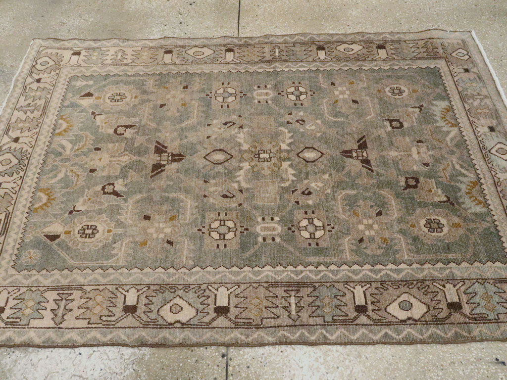 Vintage Persian Malayer Accent Rug, No.27591 - Galerie Shabab