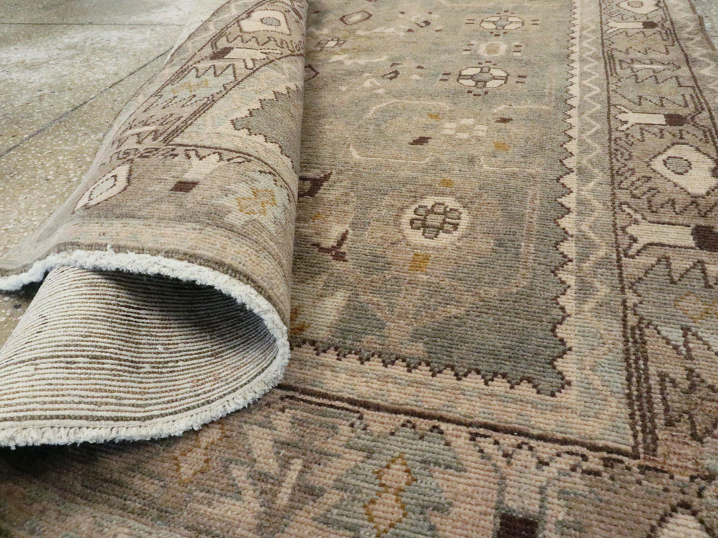 Vintage Persian Malayer Accent Rug, No.27591 - Galerie Shabab