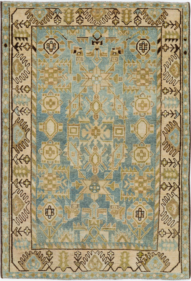 Vintage Persian Malayer Rug, No.27597 - Galerie Shabab