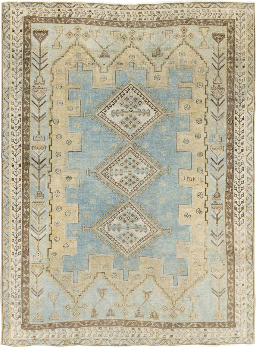 Vintage Persian Afshar Accent Rug, No.27598 - Galerie Shabab