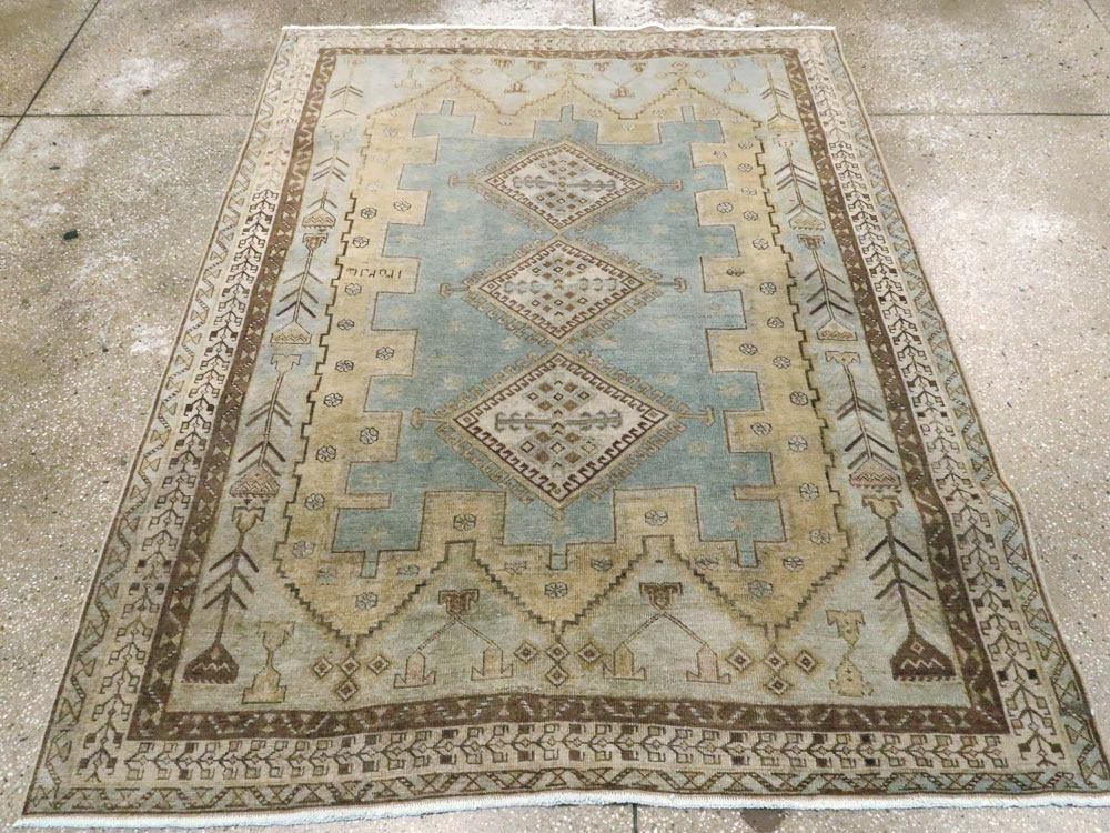 Vintage Persian Afshar Accent Rug, No.27598 - Galerie Shabab
