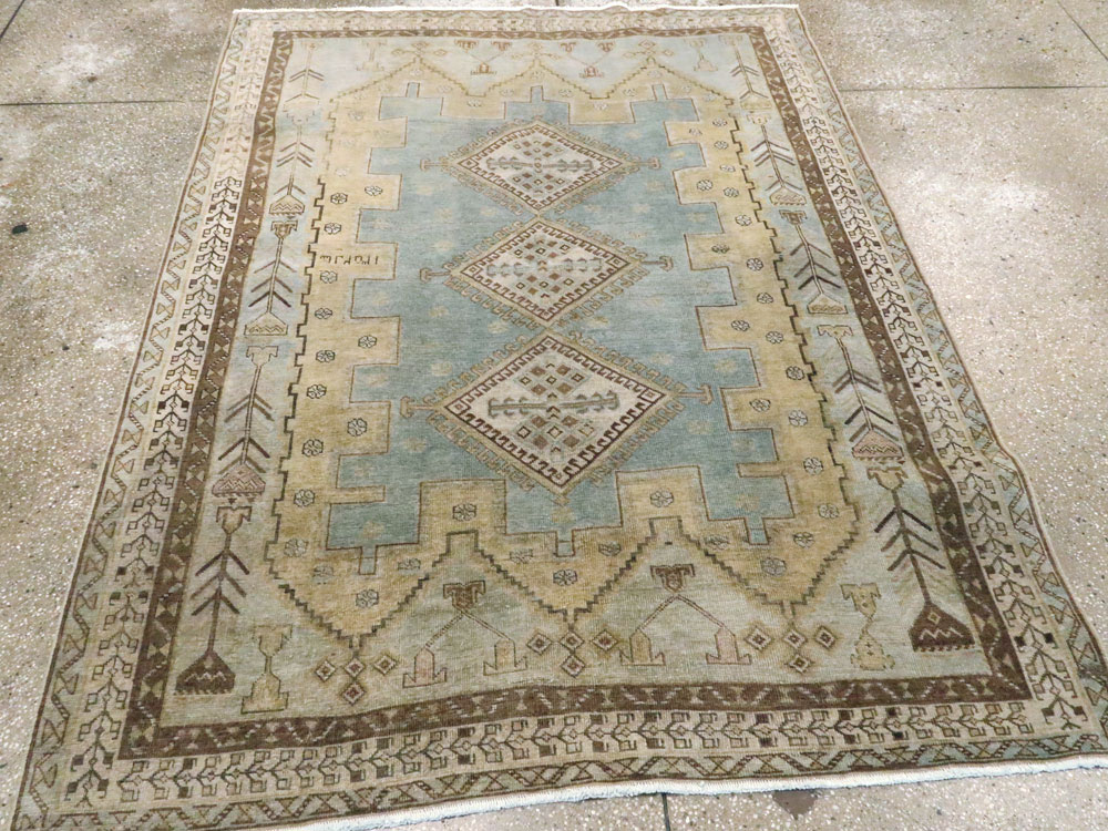 Vintage Persian Afshar Accent Rug, No.27598 - Galerie Shabab
