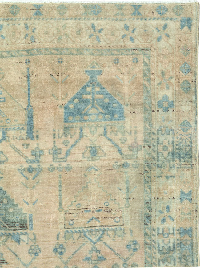 Vintage Persian Afshar Throw Rug, No.27600 - Galerie Shabab