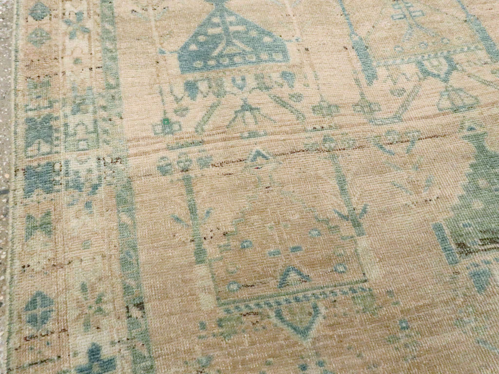 Vintage Persian Afshar Throw Rug, No.27600 - Galerie Shabab