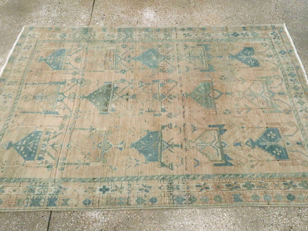 Vintage Persian Afshar Throw Rug, No.27600 - Galerie Shabab