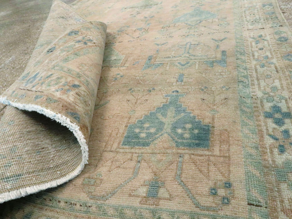 Vintage Persian Afshar Throw Rug, No.27600 - Galerie Shabab