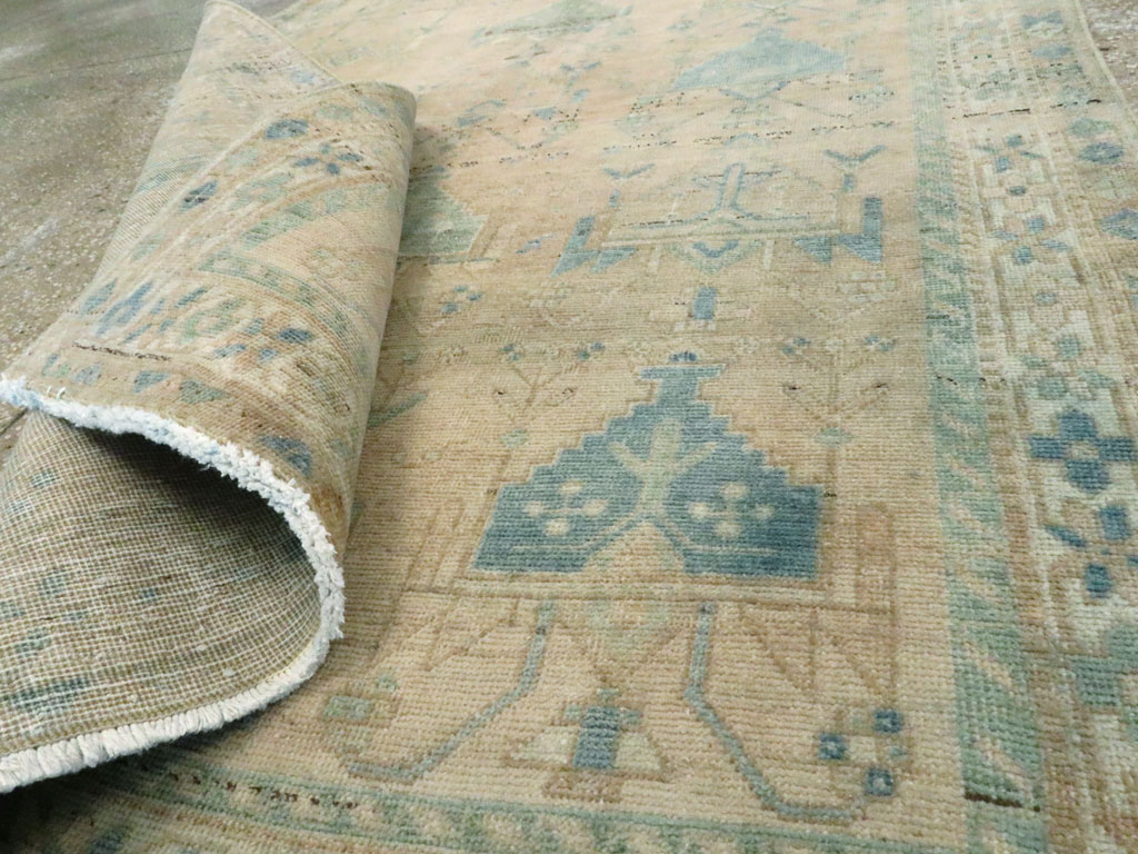 Vintage Persian Afshar Throw Rug, No.27600 - Galerie Shabab