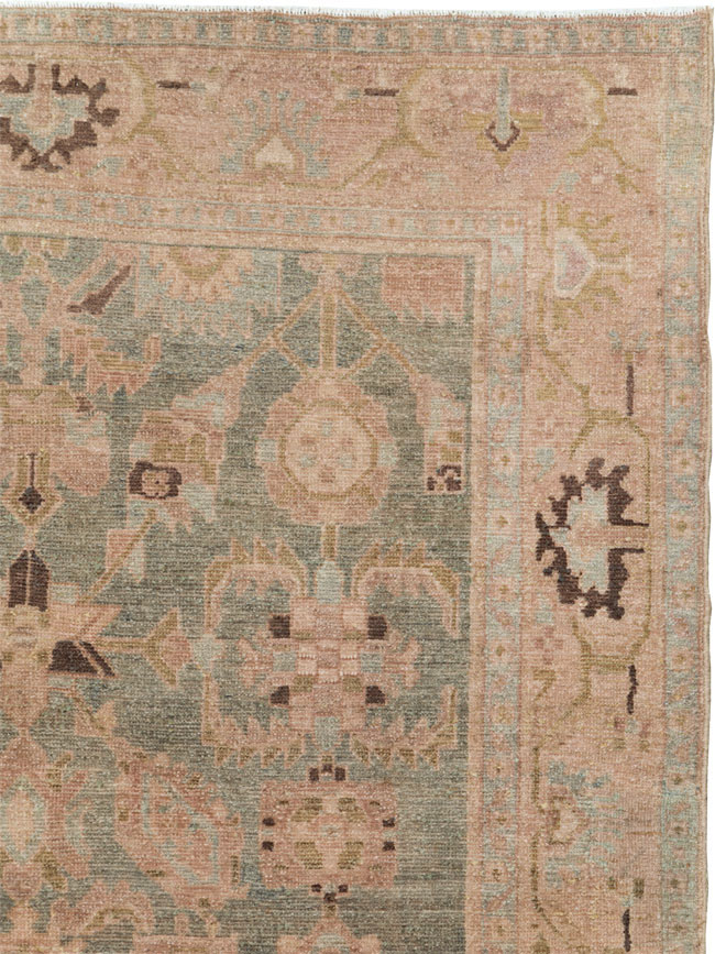 Vintage Persian Malayer Accent Rug, No.27602 - Galerie Shabab