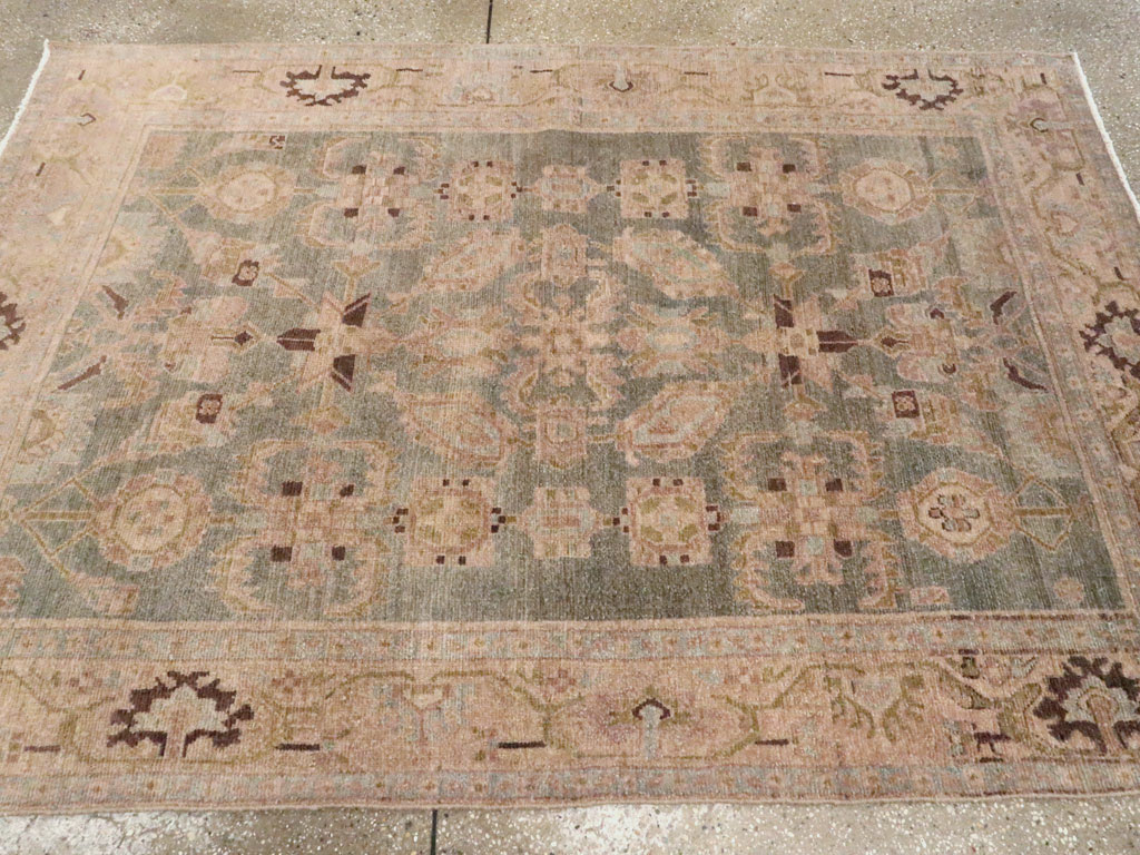 Vintage Persian Malayer Accent Rug, No.27602 - Galerie Shabab