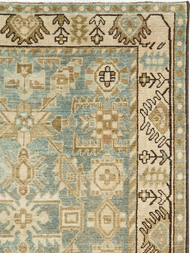Vintage Persian Malayer Throw Rug, No.27603 - Galerie Shabab