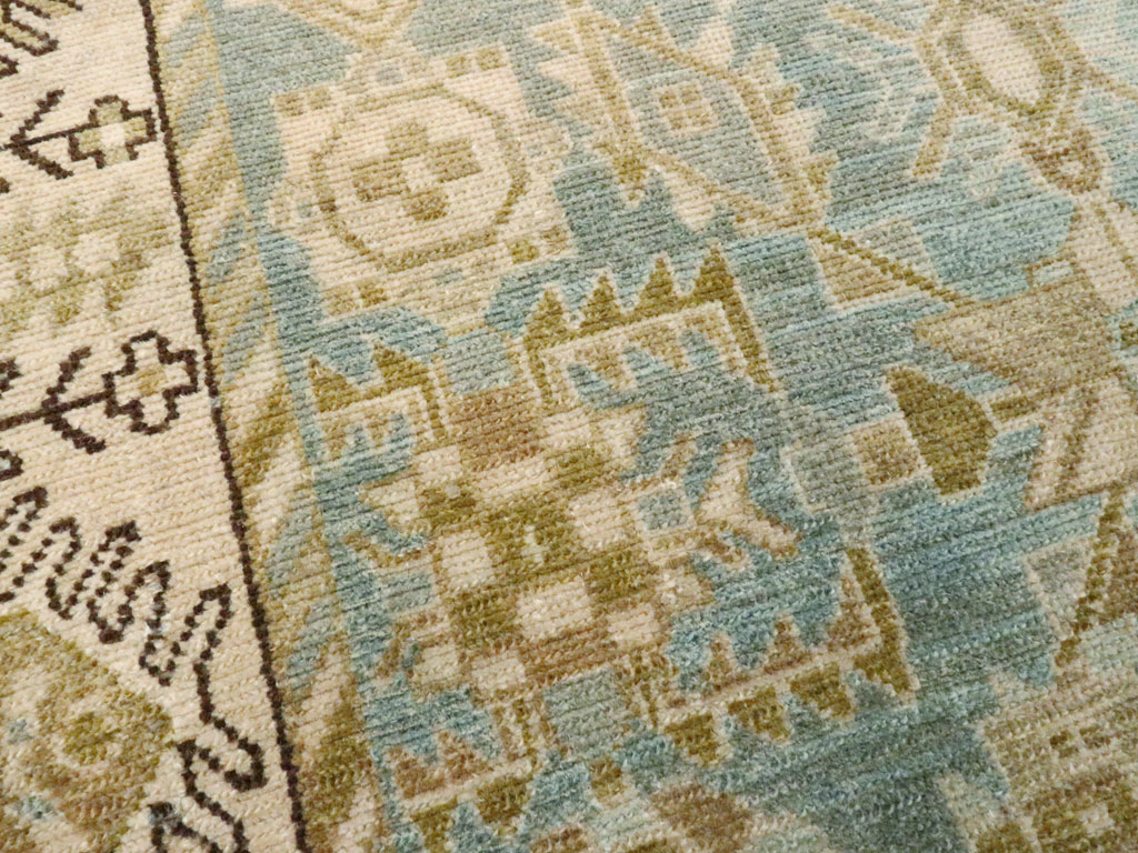 Vintage Persian Malayer Throw Rug, No.27603 - Galerie Shabab