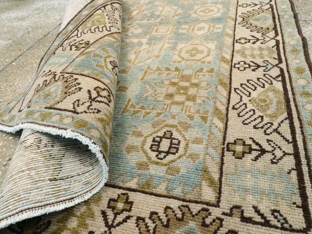 Vintage Persian Malayer Throw Rug, No.27603 - Galerie Shabab