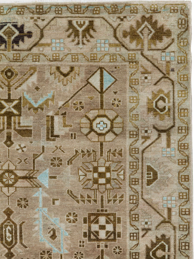 Vintage Persian Malayer Accent Rug, No.27604 - Galerie Shabab
