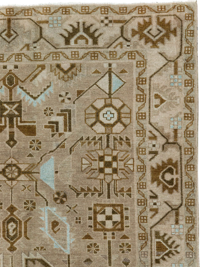 Vintage Persian Malayer Accent Rug, No.27604 - Galerie Shabab