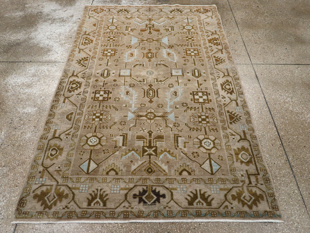 Vintage Persian Malayer Accent Rug, No.27604 - Galerie Shabab