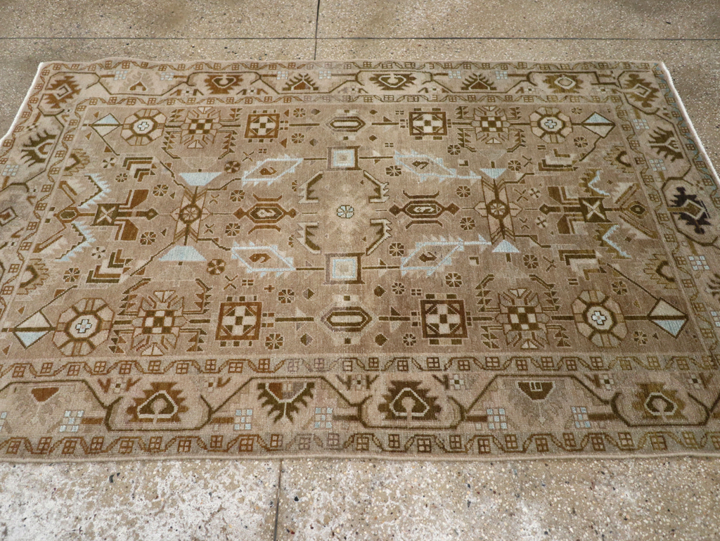 Vintage Persian Malayer Accent Rug, No.27604 - Galerie Shabab