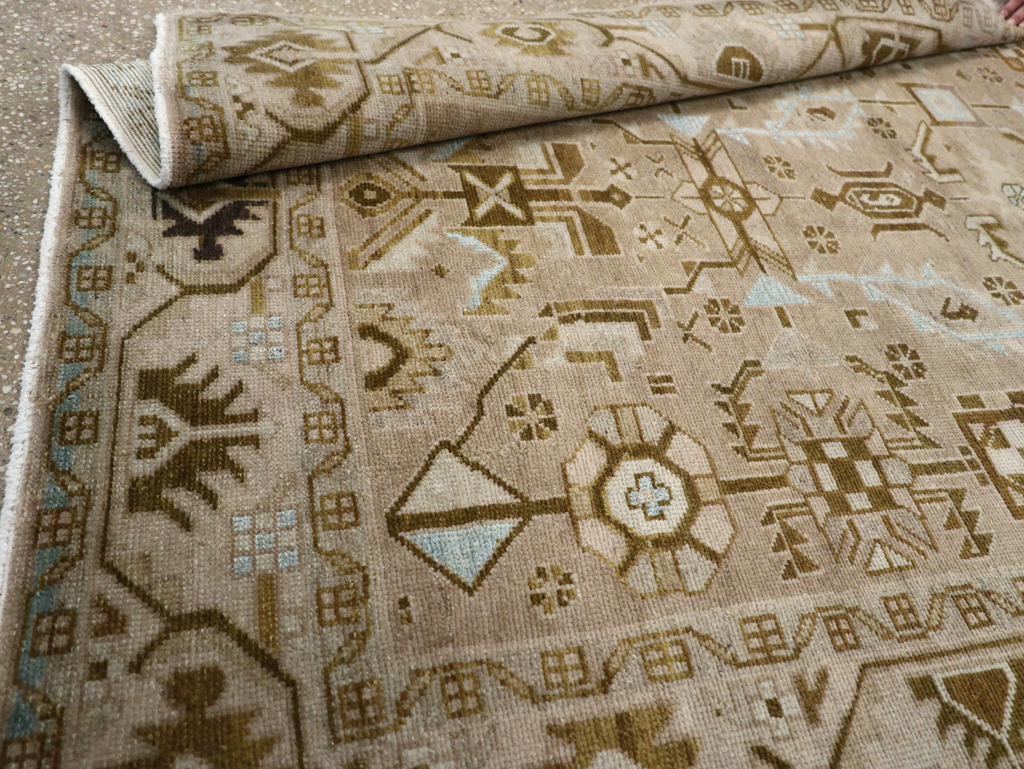 Vintage Persian Malayer Accent Rug, No.27604 - Galerie Shabab