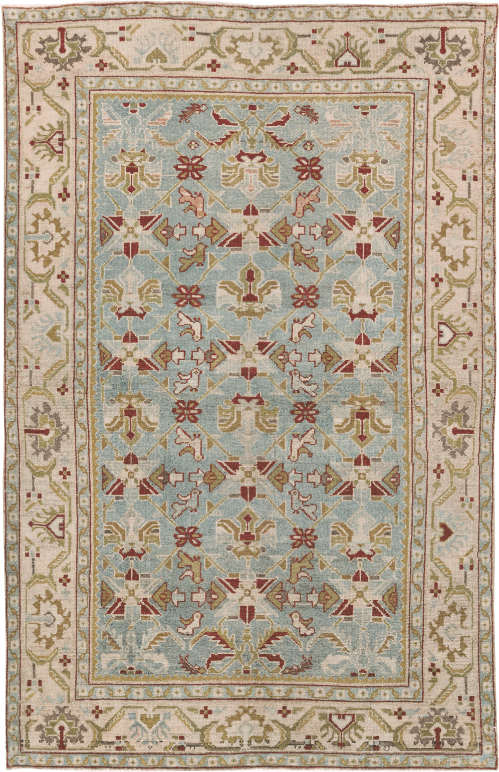 Vintage Persian Malayer Accent Rug, No.27608 - Galerie Shabab