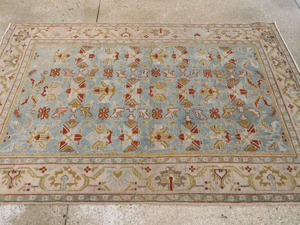 Vintage Persian Malayer Accent Rug, No.27608 - Galerie Shabab