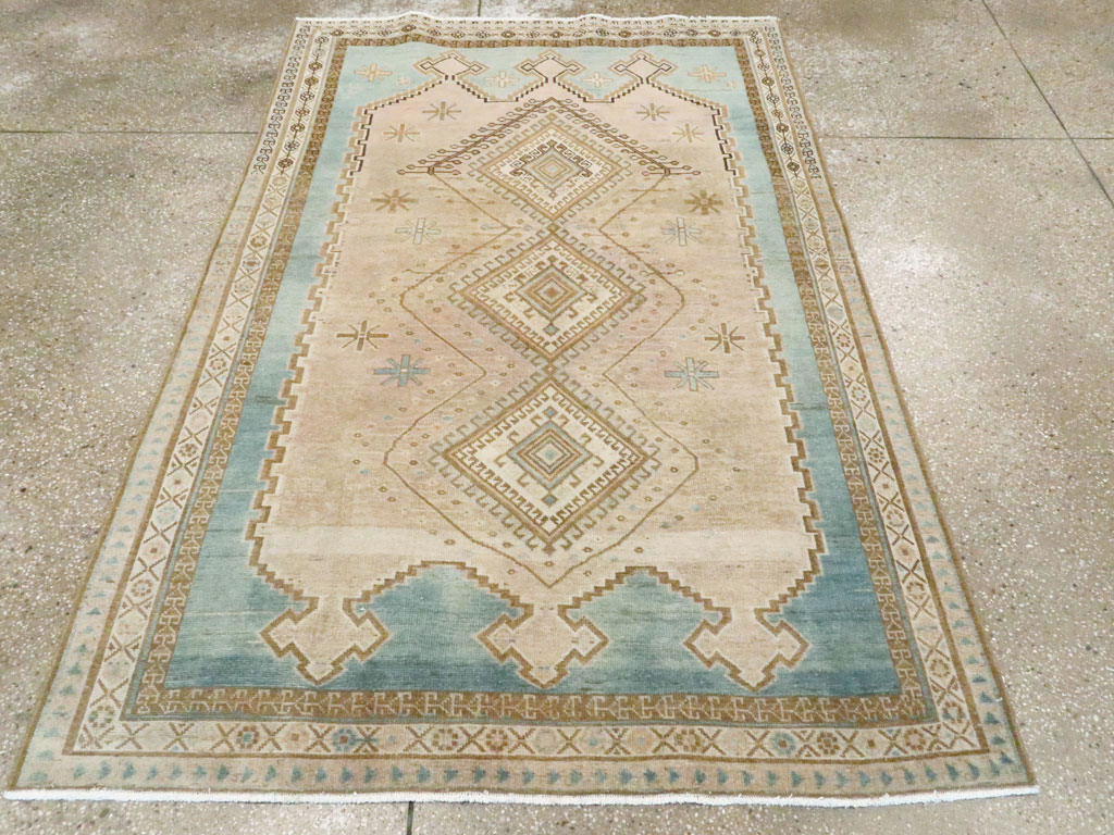 Vintage Persian Afshar Accent Rug, No.27609 - Galerie Shabab