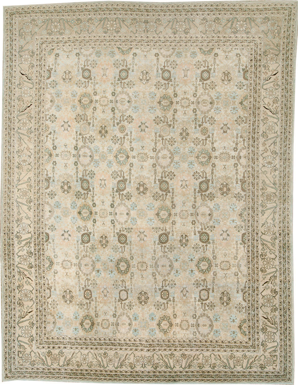 Antique Persian Tabriz Carpet, No.27620 - Galerie Shabab