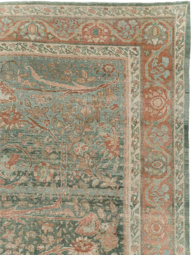 Antique Persian Mahal Long and Narrow Oversize Carpet, No.27623 - Galerie Shabab