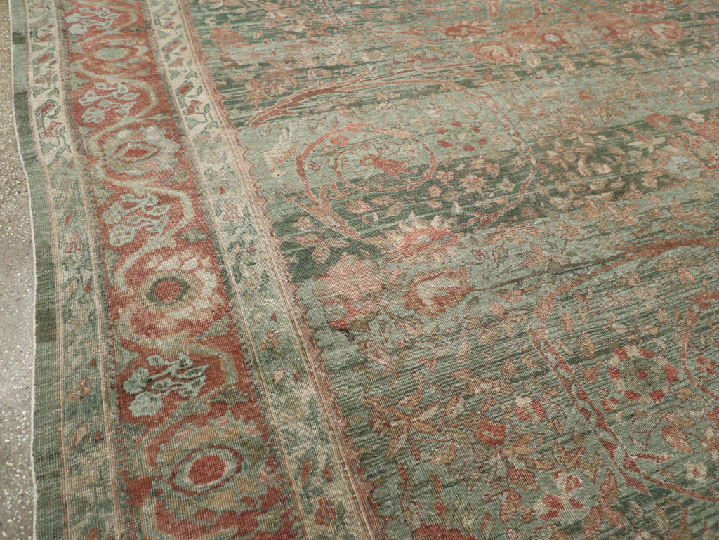 Antique Persian Mahal Long and Narrow Oversize Carpet, No.27623 - Galerie Shabab