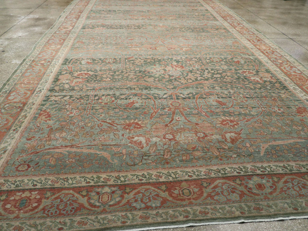 Antique Persian Mahal Long and Narrow Oversize Carpet, No.27623 - Galerie Shabab