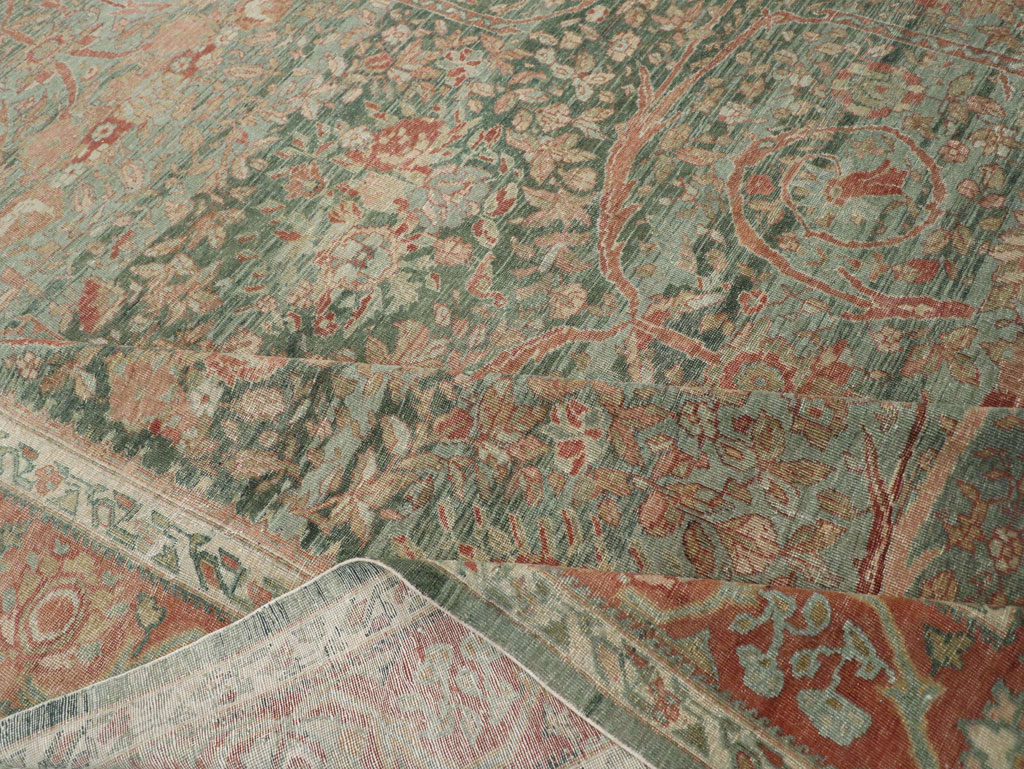 Antique Persian Mahal Long and Narrow Oversize Carpet, No.27623 - Galerie Shabab