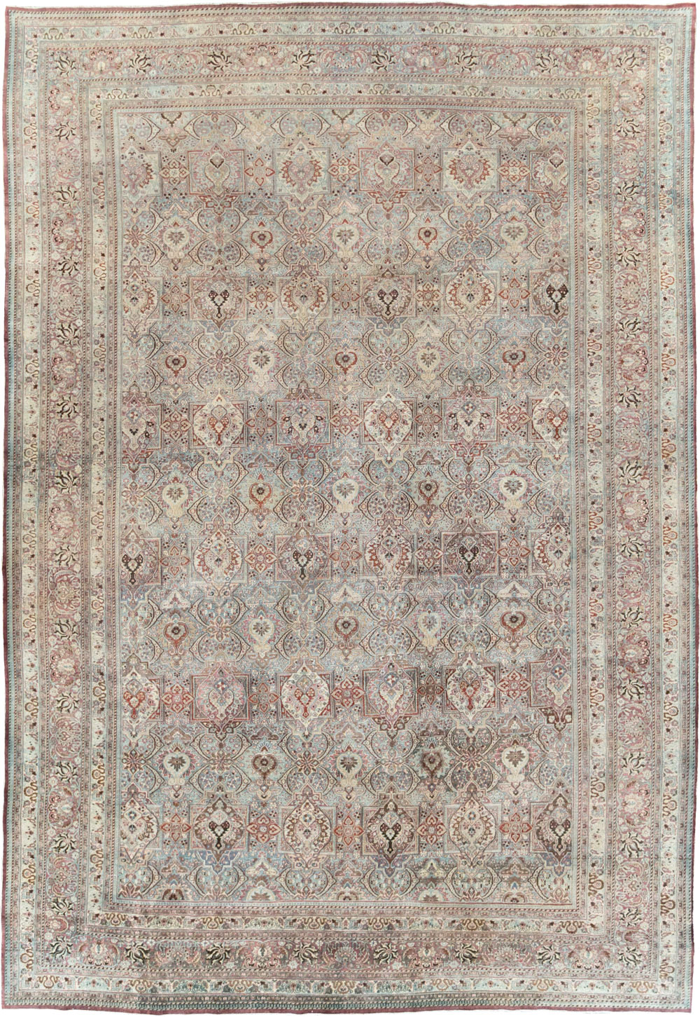 Antique Persian Mashad Carpet, No.27627 - Galerie Shabab