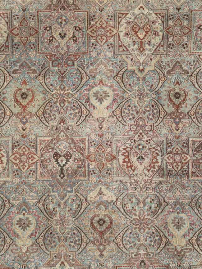 Antique Persian Mashad Large Carpet, No.27627 - Galerie Shabab