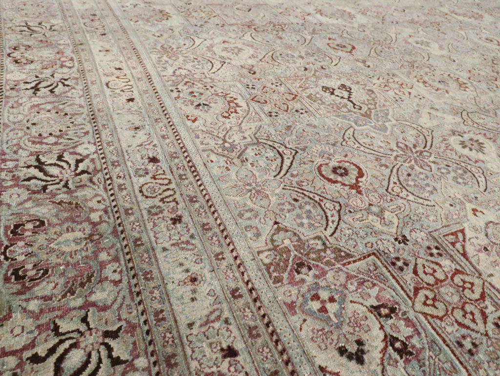 Antique Persian Mashad Carpet, No.27627 - Galerie Shabab