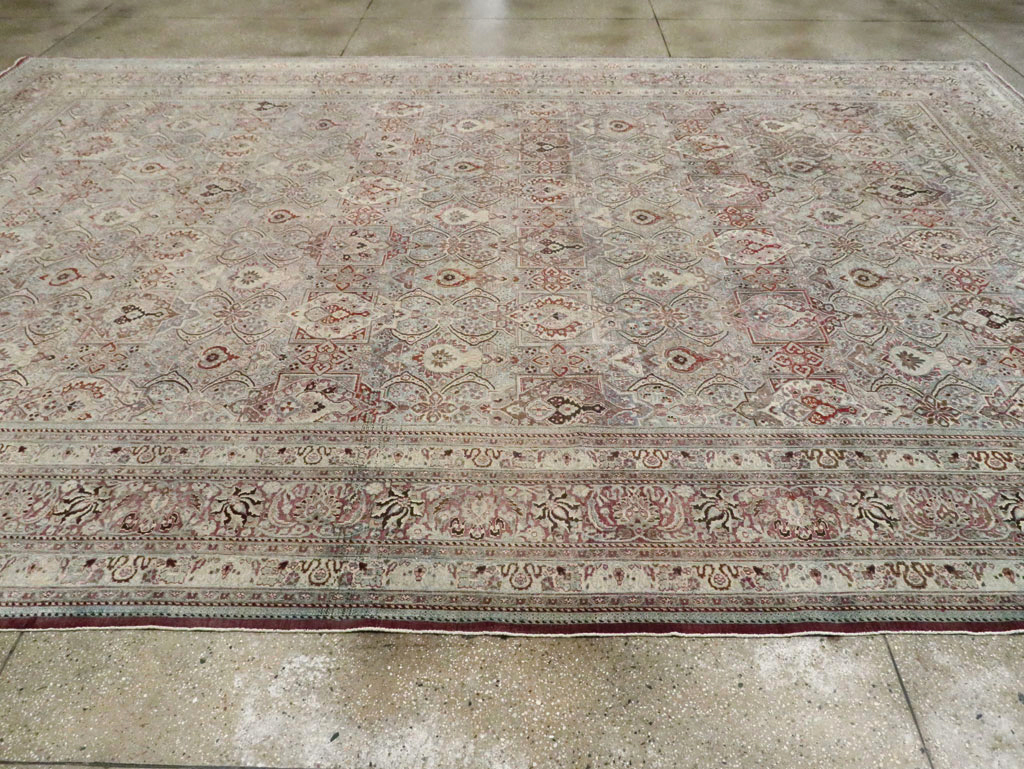 Antique Persian Mashad Large Carpet, No.27627 - Galerie Shabab