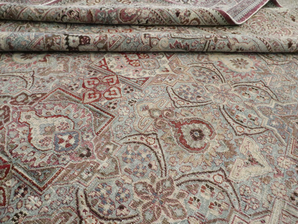 Antique Persian Mashad Large Carpet, No.27627 - Galerie Shabab