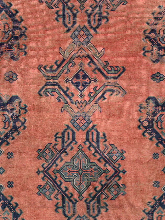 Vintage Turkish Oushak Square Room Size Carpet, No.27630 - Galerie Shabab