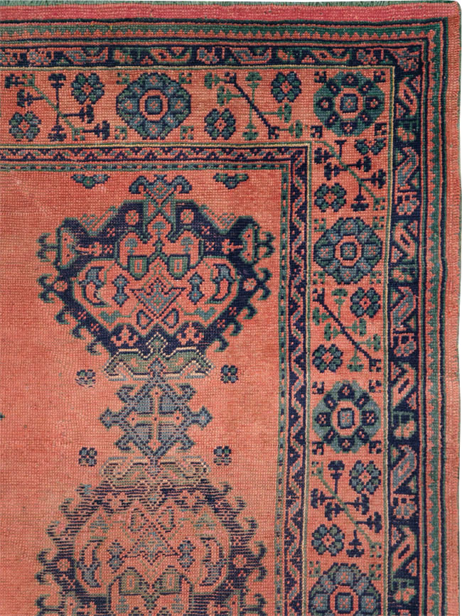 Vintage Turkish Oushak Square Room Size Carpet, No.27630 - Galerie Shabab