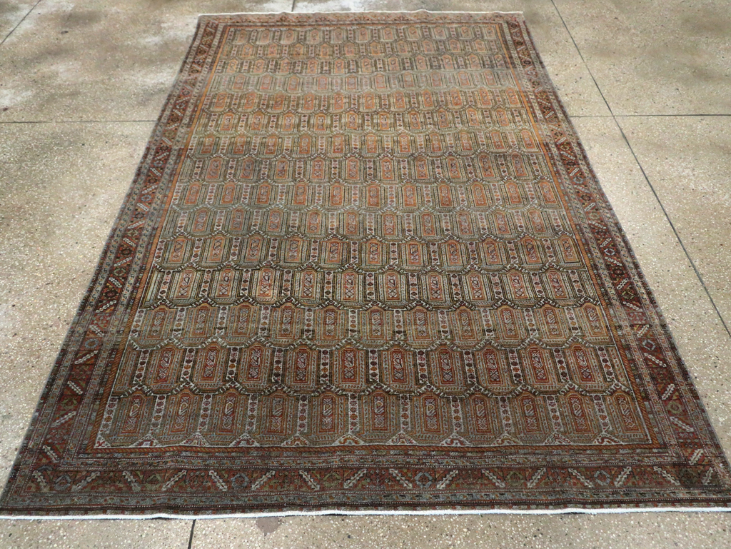 Antique Persian Shiraz Accent Rug, No.27631 - Galerie Shabab