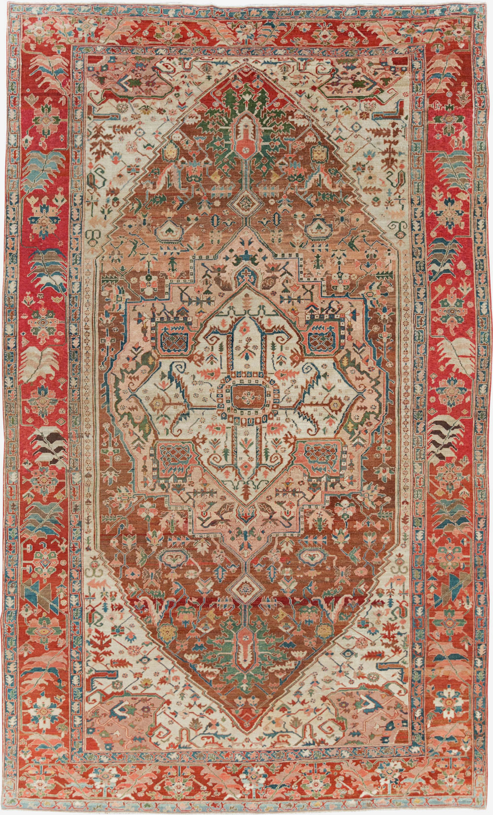 Antique Persian Heriz Carpet, No.27640 - Galerie Shabab