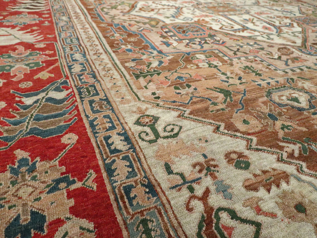 Antique Persian Heriz Carpet, No.27640 - Galerie Shabab