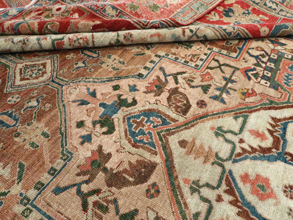 Antique Persian Heriz Carpet, No.27640 - Galerie Shabab