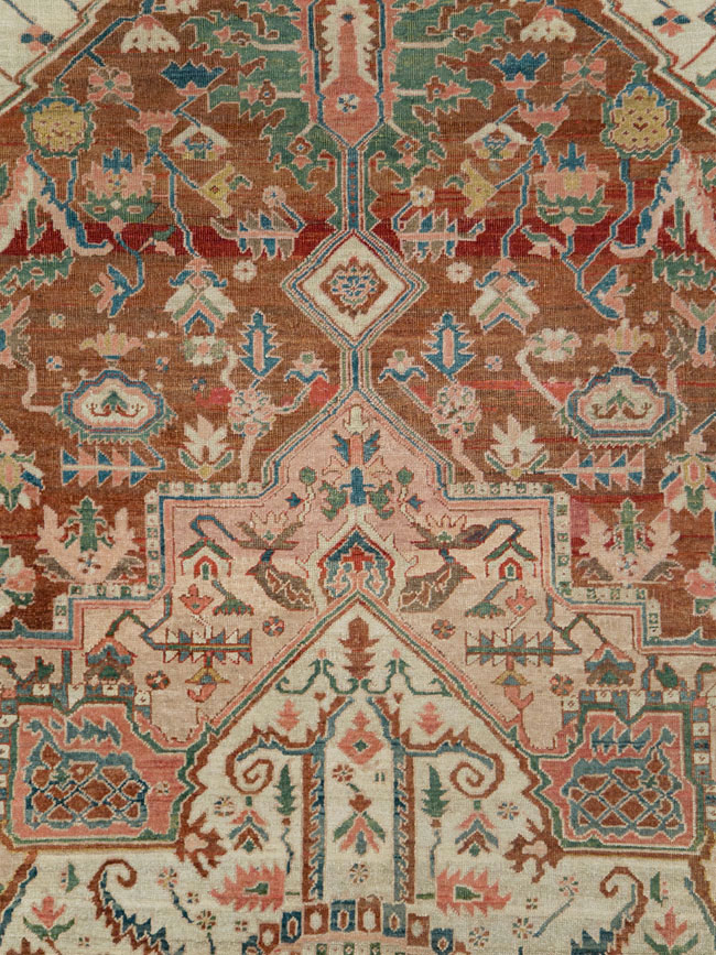 Antique Persian Heriz Carpet, No.27640 - Galerie Shabab