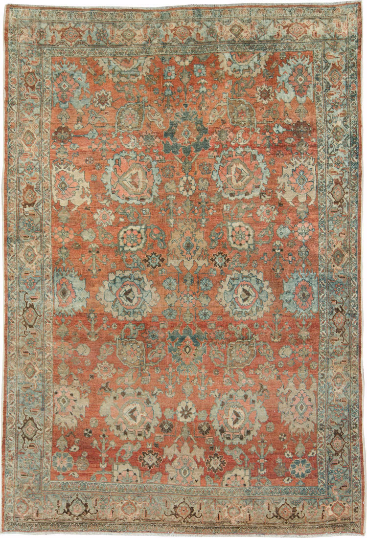 Antique Persian Bidjar Accent Rug, No.27646 - Galerie Shabab