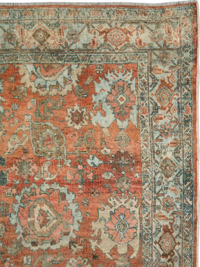 Antique Persian Bidjar Accent Rug, No.27646 - Galerie Shabab