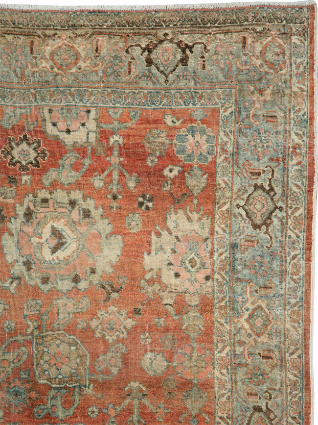 Antique Persian Bidjar Accent Rug, No.27646 - Galerie Shabab