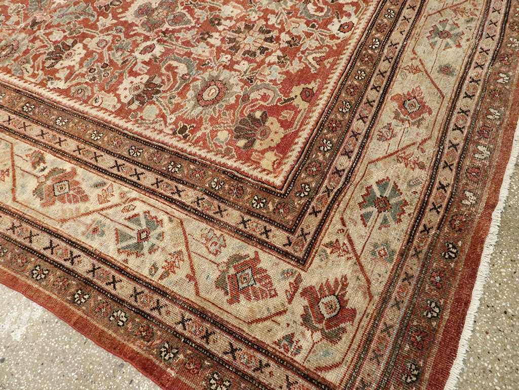 Antique Persian Mahal Carpet, No.27647 - Galerie Shabab