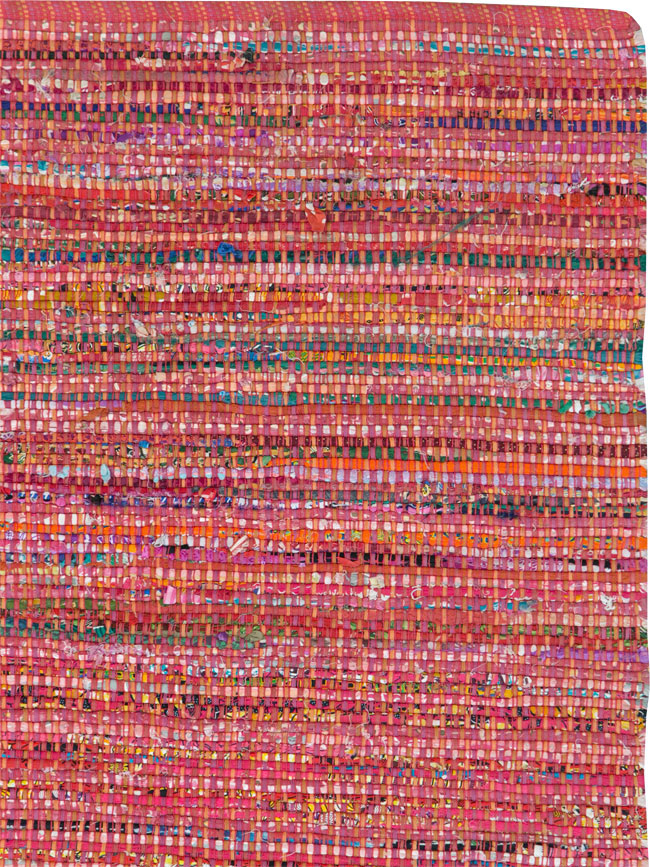 Vintage American Rag Rug, No.27654 - Galerie Shabab