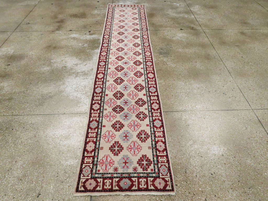 Vintage East Turkestan Khotan Runner (Pair: 1 of 2), No.27663 - Galerie Shabab