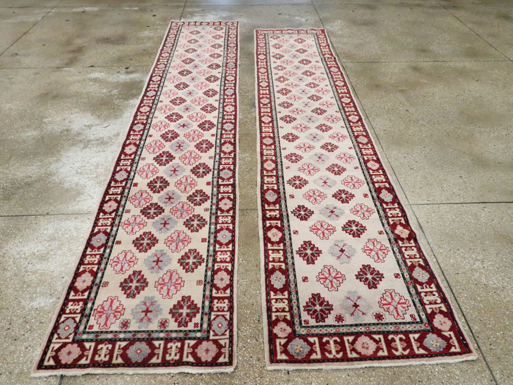 Vintage East Turkestan Khotan Runner (Pair: 1 of 2), No.27663 - Galerie Shabab